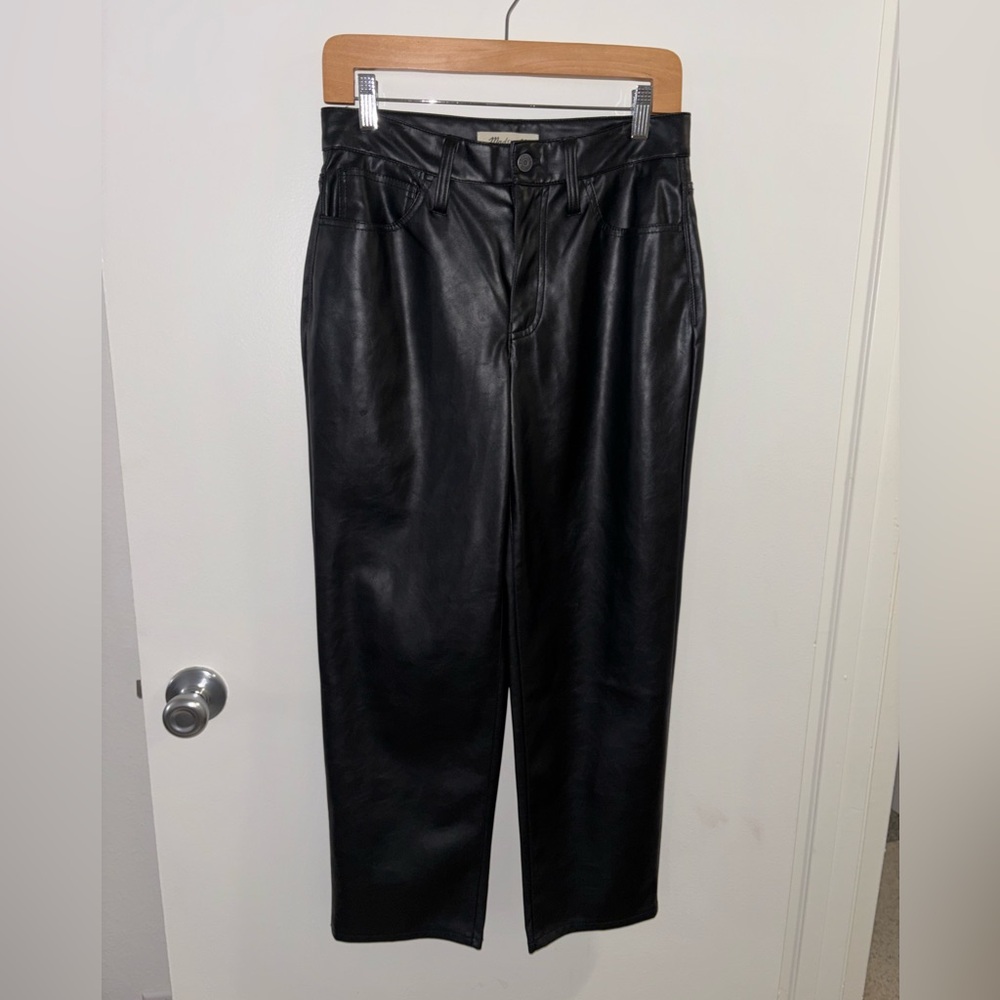 Black madewell leather pants 27p